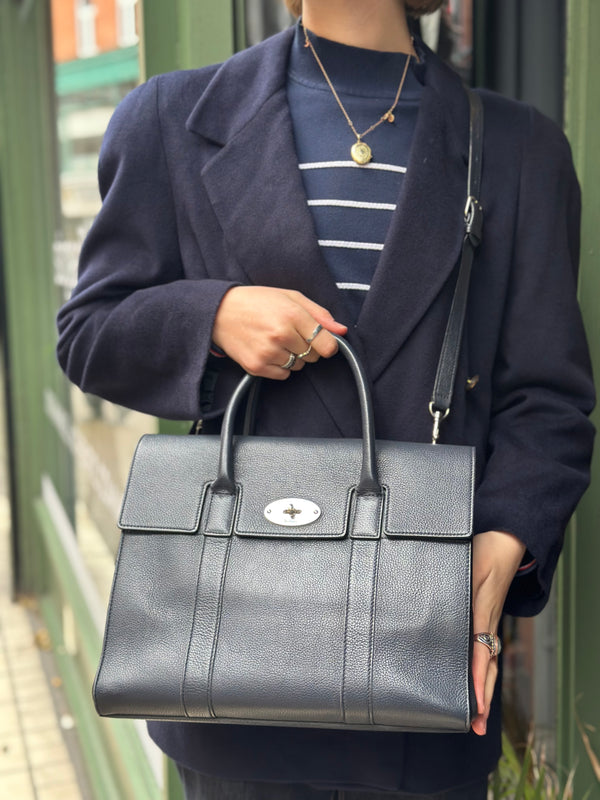 Mulberry Bayswater Grey Handbag with Strap