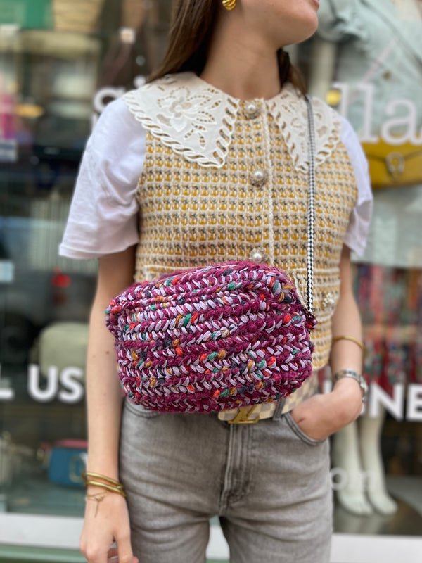 Missoni Multi Colour Wool Shoulder Bag