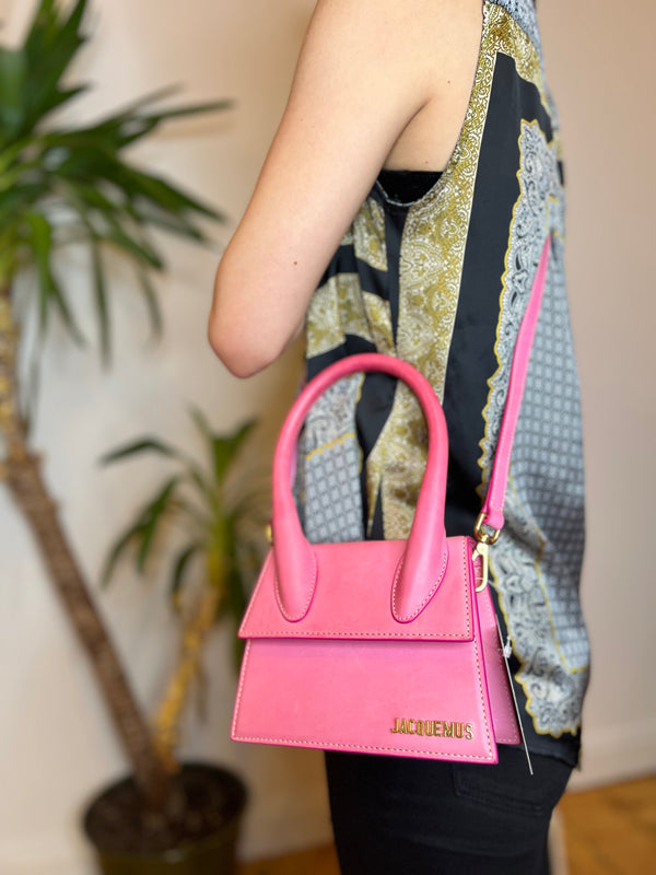 Jacquemus Pink Leather Le Chiquito Crossbody