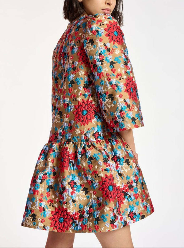 Essential Antwerp Camas Jacquard Multi Colour Dress - UK 6/8