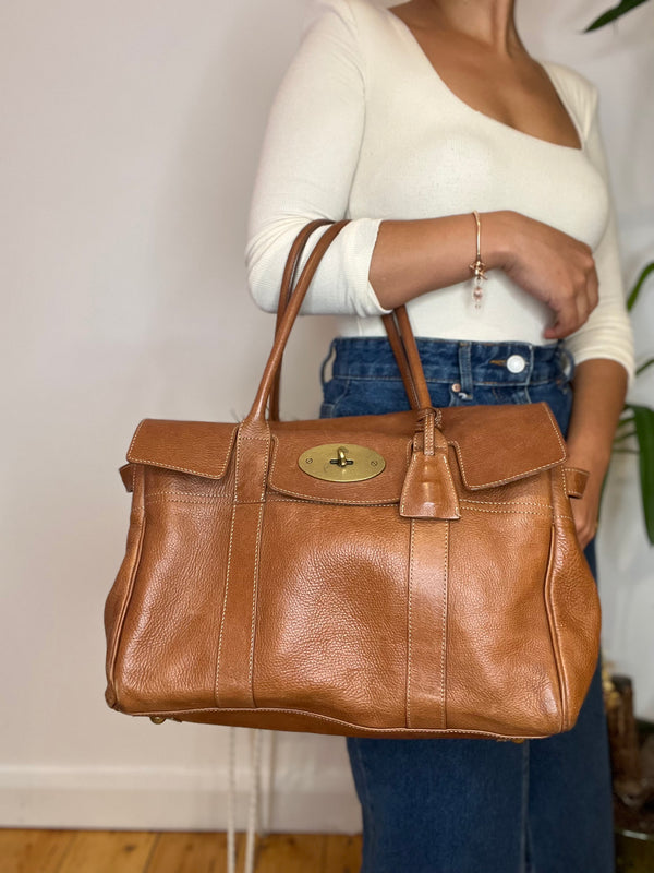 Mulberry Oak Leather Bayswater Tote