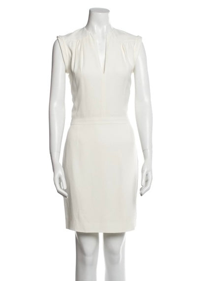 Balenciaga Off White Silk Dress - Size Medium