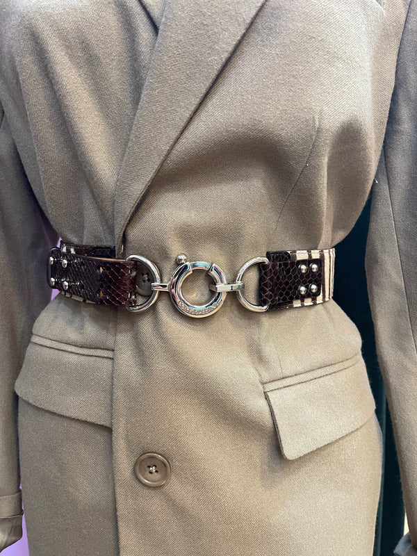 Dolce & Gabbana Cow Print Belt - Large