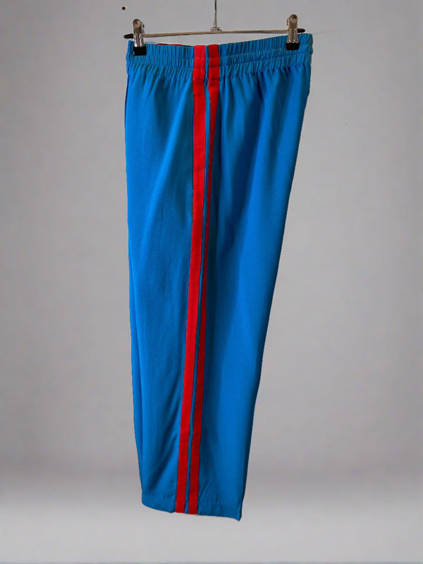 Serena Bute Turqouise with Red Strip Joggers - Size Large