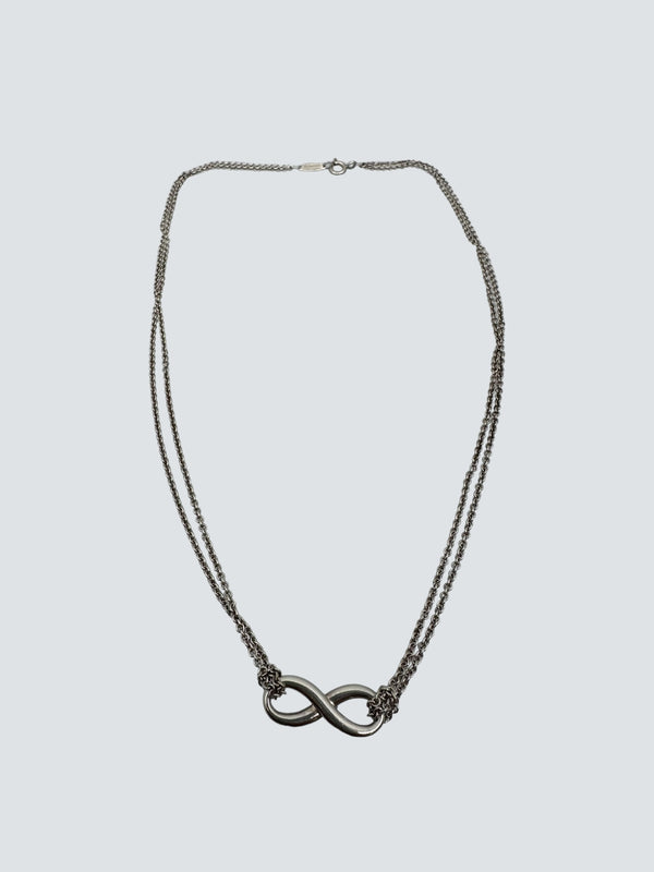 Tiffany and Co. Silver Infinity  Necklace