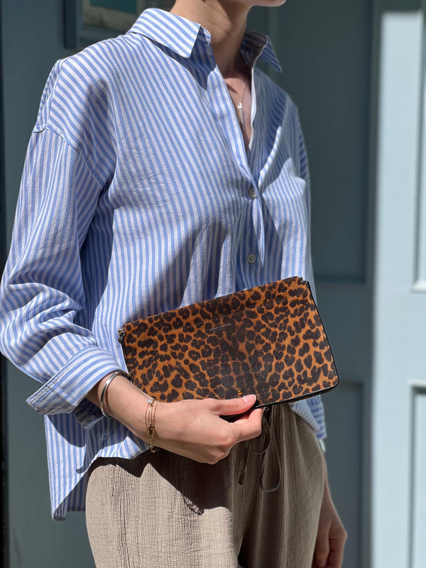 Jerome Dreyfuss Leopard Print Clutch