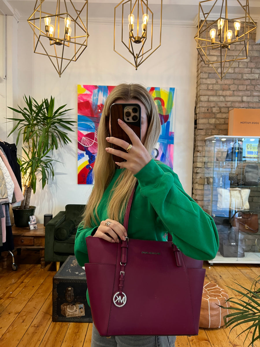 Michael Kors Purple Handbag – Siopaella Designer Exchange