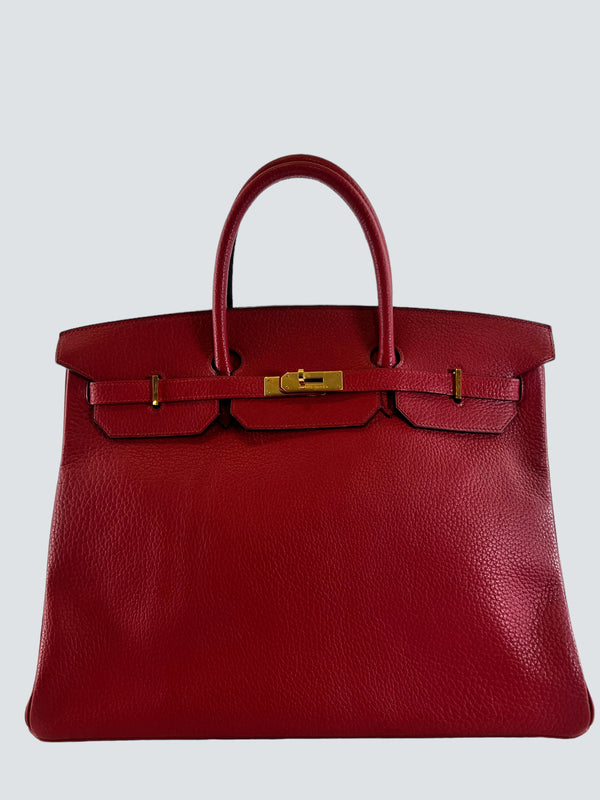 Hermès Red Togo Leather Birkin 40