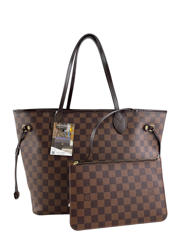 Part payment only - Louis Vuitton Damier Ebene Canvas Neverfull MM with Pochette