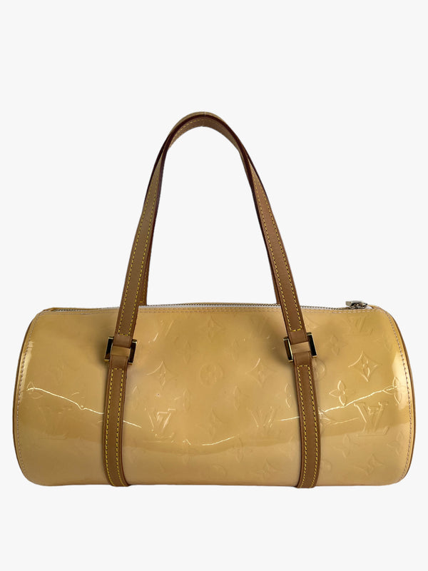 Louis Vuitton Yellow Patent Leather Papillon Handbag