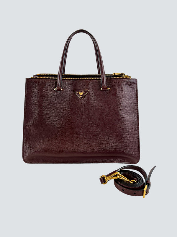 Prada Burgundy Handbag