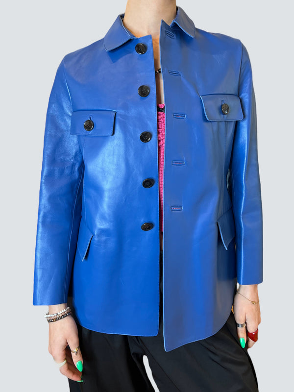 Marni Size 40 Blue Jacket