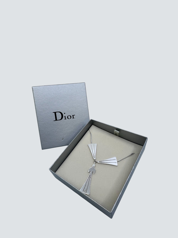 Christian Dior Silvertone Necklace