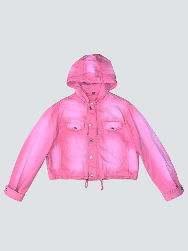 Kenzo Size Medium Pink Denim Jacket