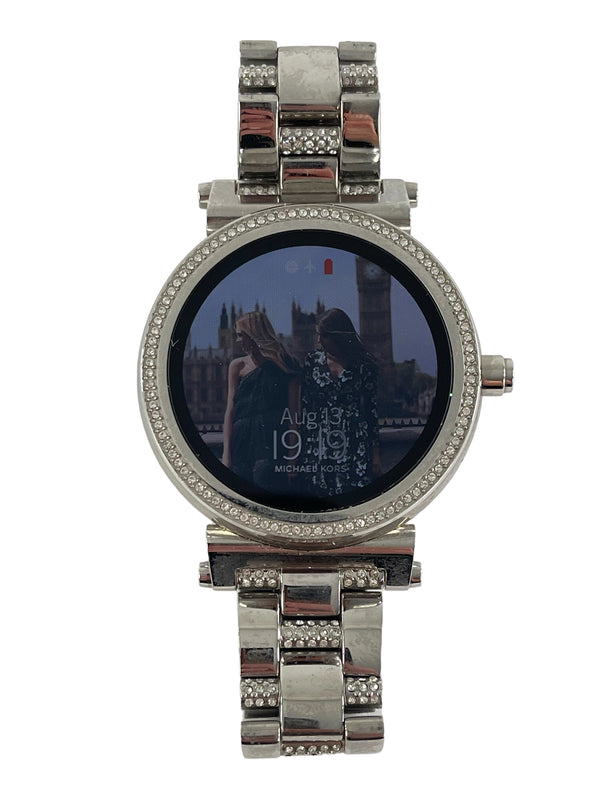 Michael Kors Silvertone Digital Watch