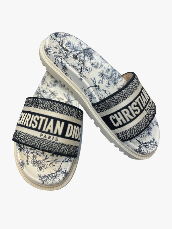 Christian Dior Size UK 6 Multi Colour Slippers