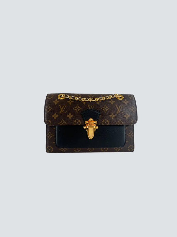 Louis Vuitton Monogram Canvas & Leather “Victoire“ Shoulder Bag