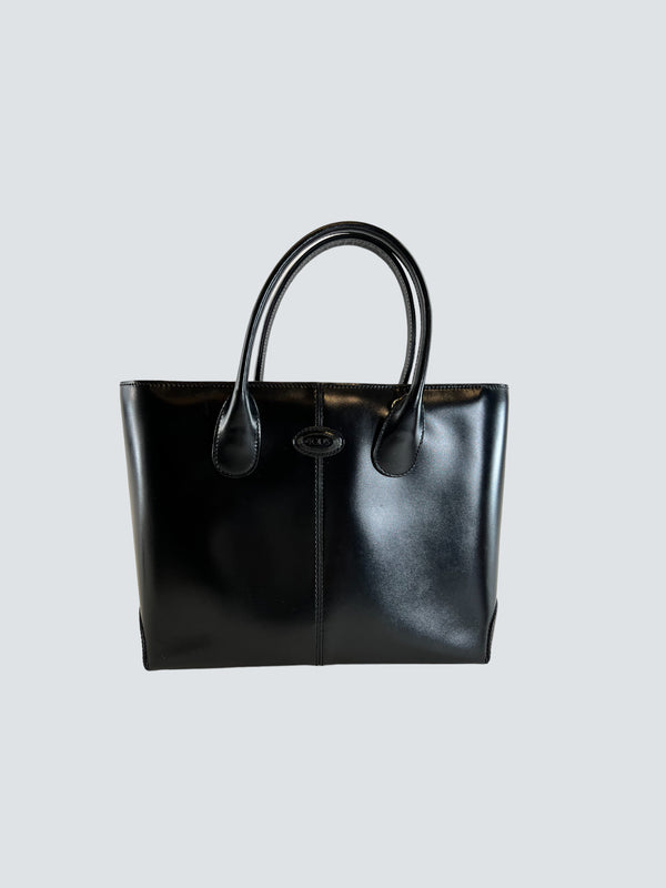 Tod's Di Black Leather Handbag