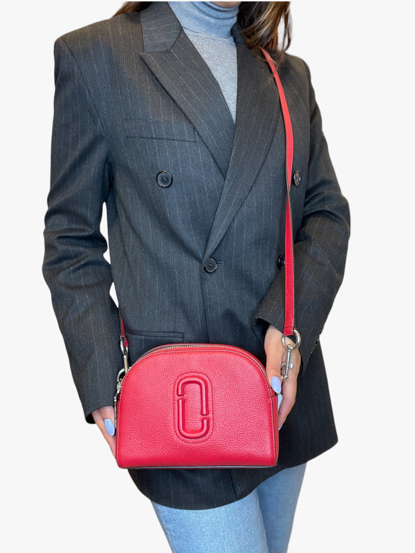Marc Jacobs Red Leather Shutter Crosbody