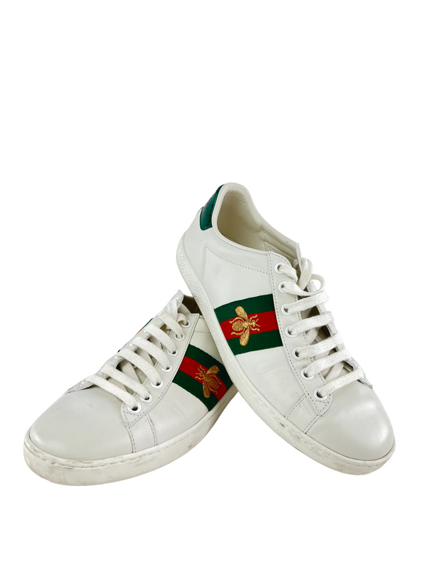 Gucci White Ace Trainers - UK 4