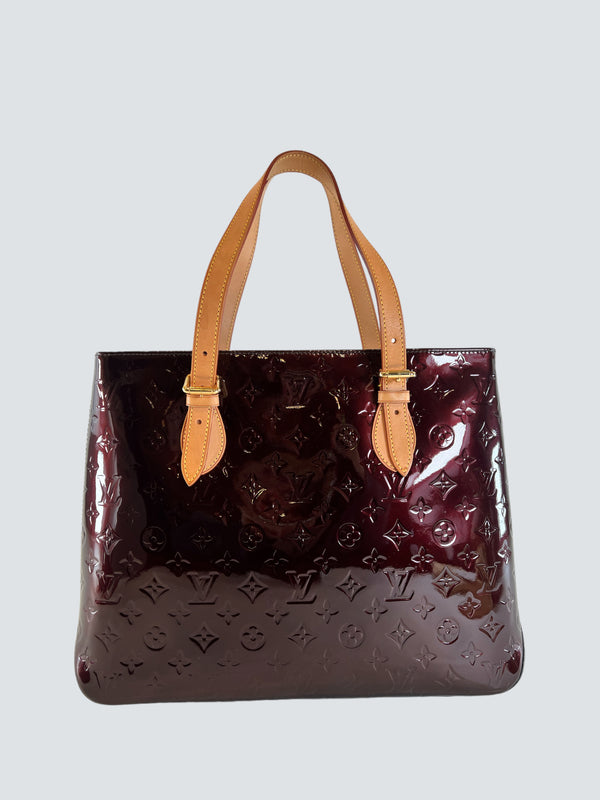 Louis Vuitton Amarante Vernis Leather Tote