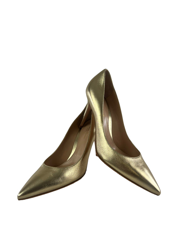 Gianvito Rossi Size uk8 Gold Shoes