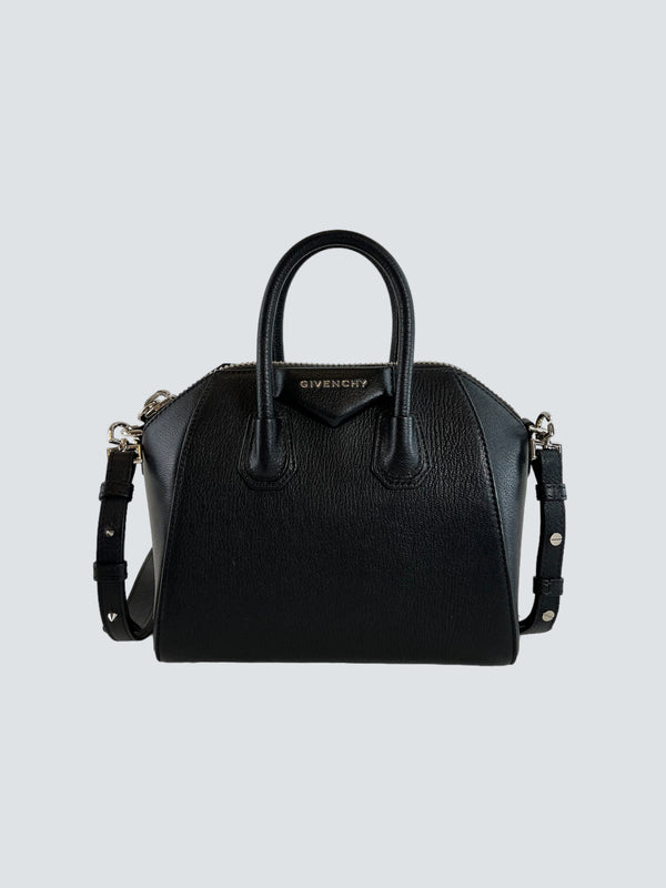 Givenchy Black Leather Mini Antigona
