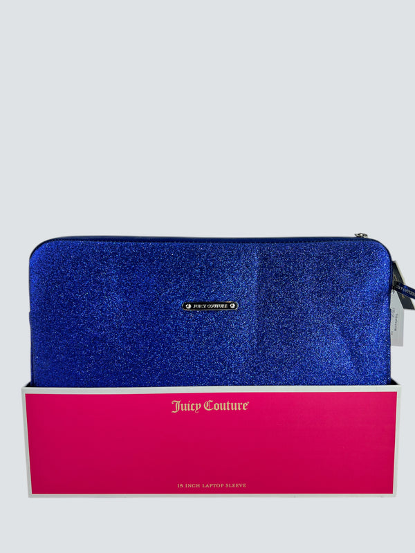 Juicy Couture Blue Glitter Laptop Bag