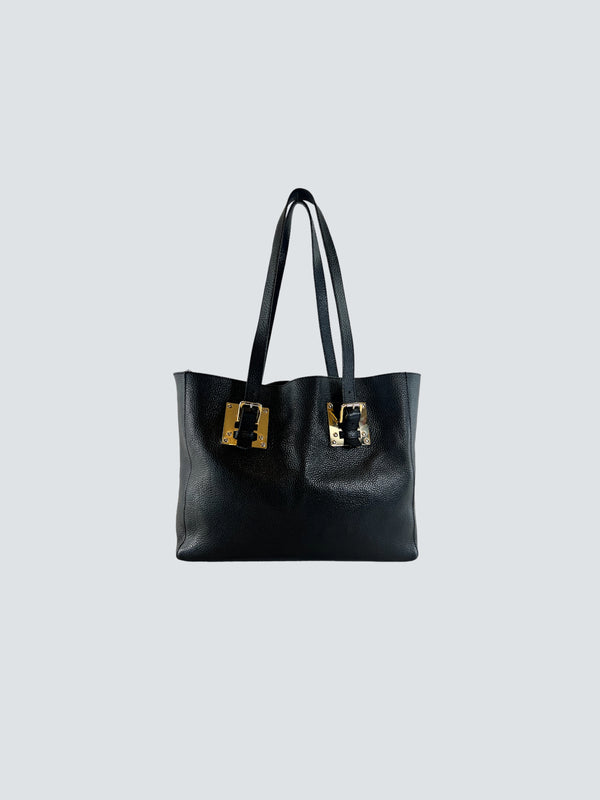 Sophie Hulme Black Leather Handbag