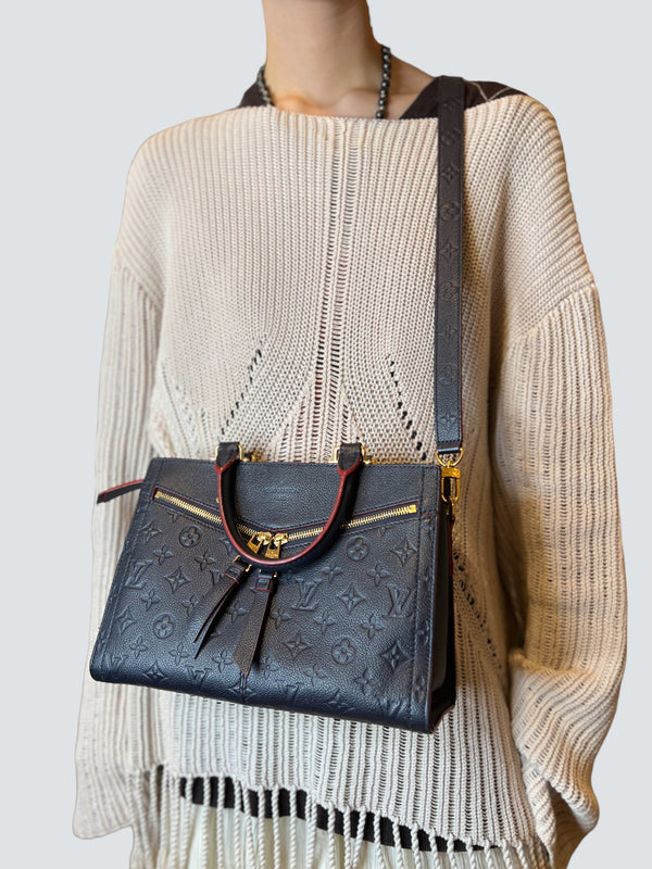 Louis Vuitton Navy Empriente Leather Sully Shoulder Bag