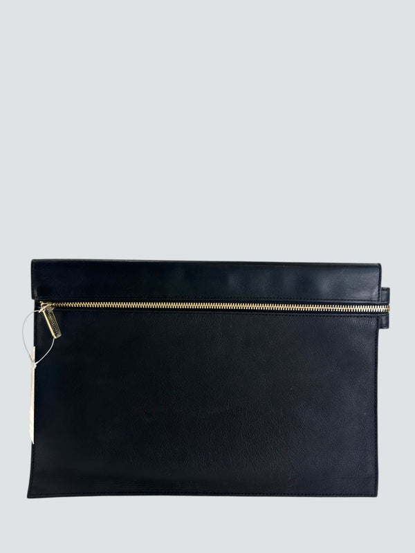 Victoria Beckham Black Leather Clutch