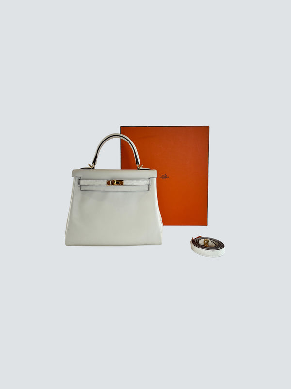 Hermes Nata Kelly 25 Handbag in Swift Leather