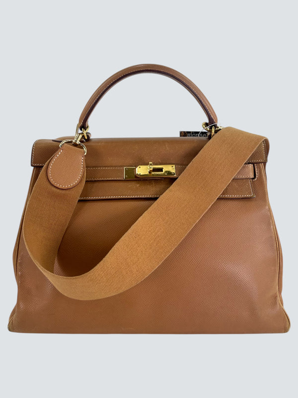 Hermès Tan Leather Kelly 32