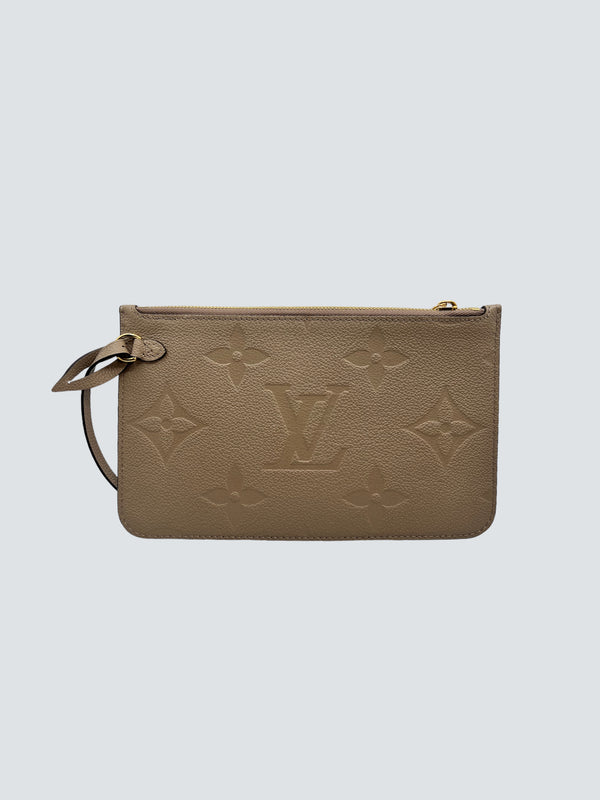 Louis Vuitton Taupe Empreinte Leather Pochette