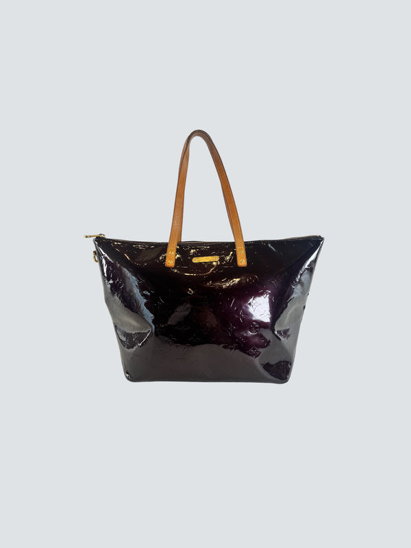 Louis Vuitton Purple Vernis Leather Bellevue  Handbag