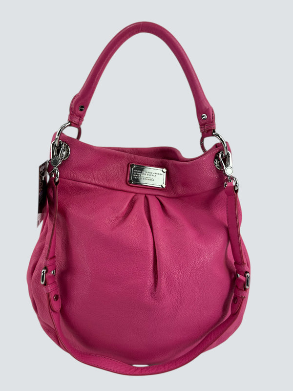 Marc Jacobs Pink Classic Q Hillier Hobo Handbag
