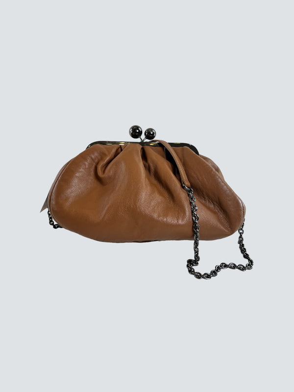 MaxMara Brown Nappa Leather Pasticcino Shoulder Bag