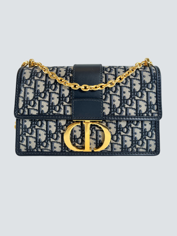 Christian Dior Monogram Canvas Montaigne Chain Handbag