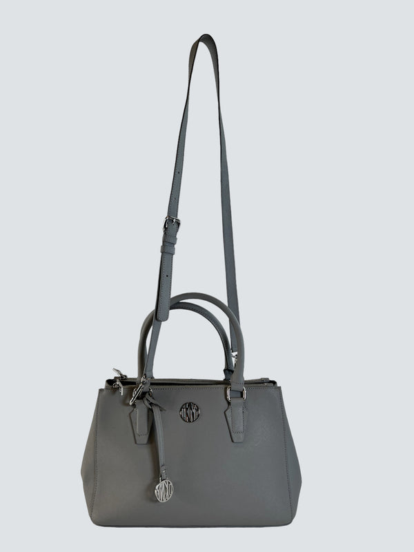 DKNY Grey Leather Tote