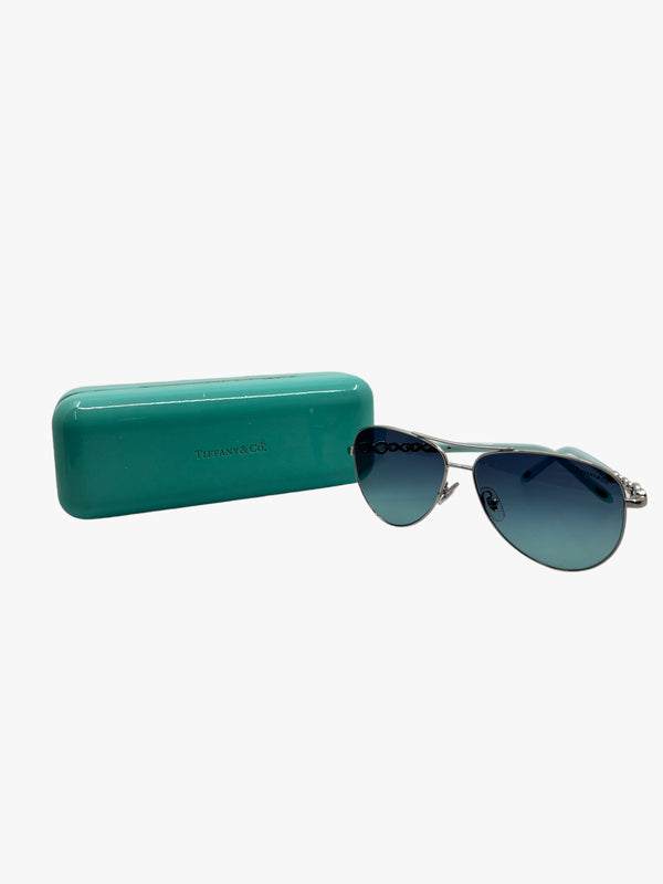 Tiffany and Co. Silvertone Sunglasses