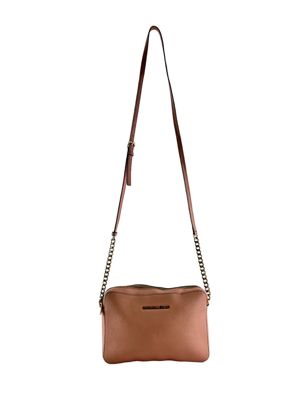 Michael Kors Pink Leather Crossbody Handbag
