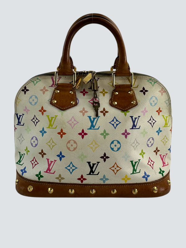 Louis Vuitton X Murakami Vintage Multi-color Canvas Alma