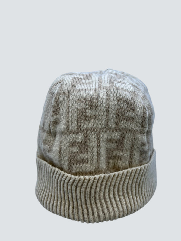 PART PAYMENT ONLY - Fendi Cream Wool Knit Hat