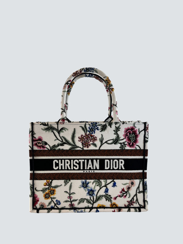 Christian Dior Multi Colour Canvas Book Tote