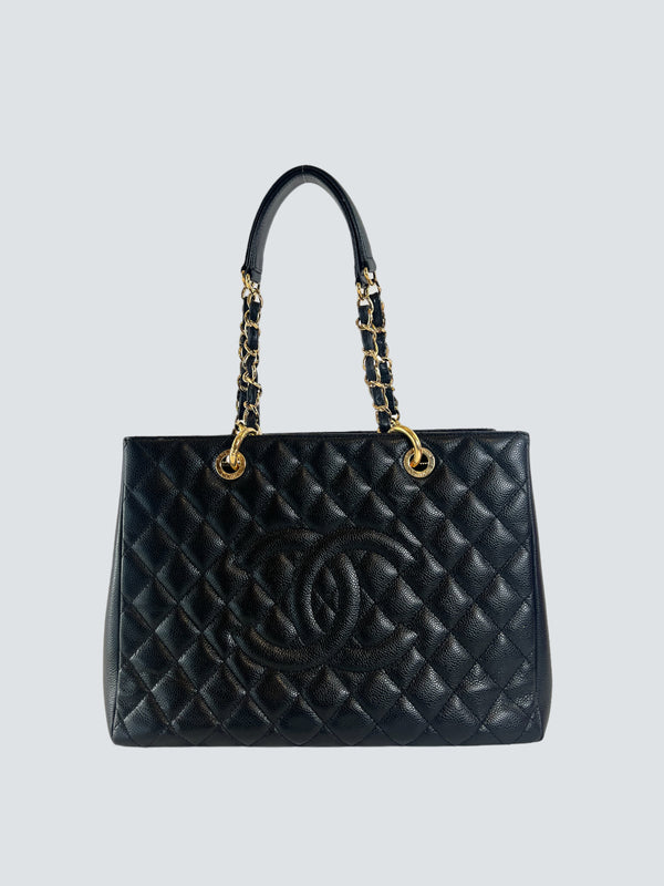 Chanel GST  Black Tote  Handbag