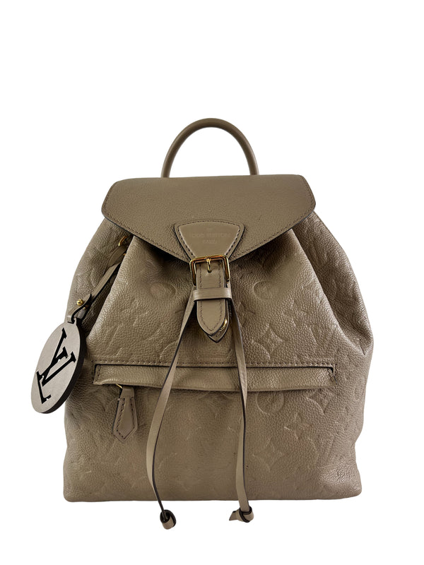 Louis Vuitton Taupe Empriente Leather Backpack