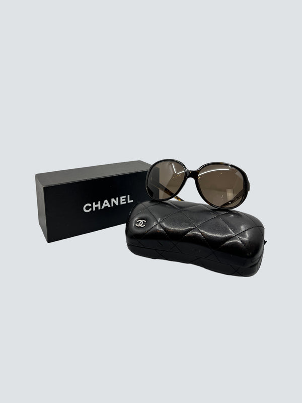 Chanel Brown Cateye Sunglasses