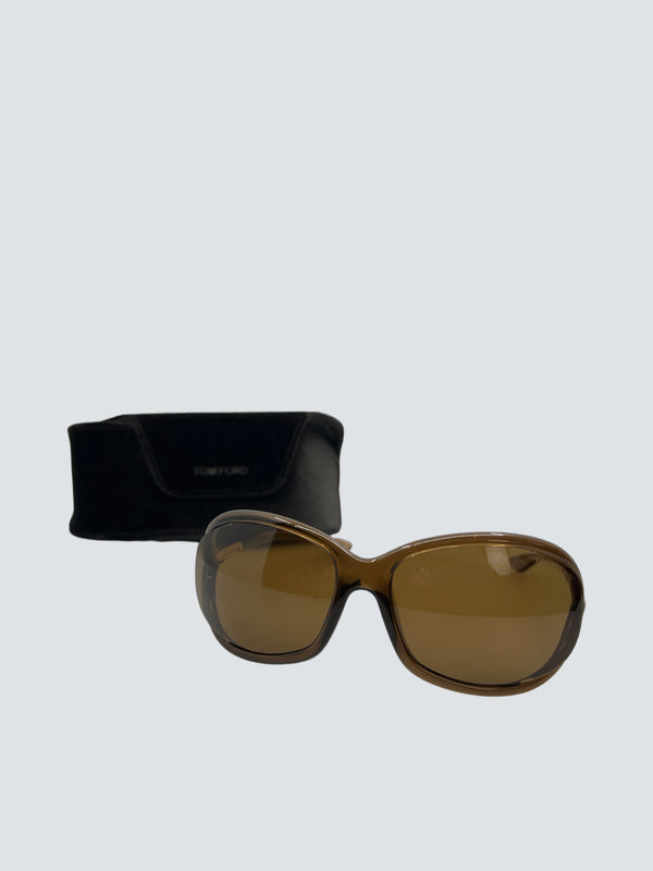 Tom Ford Brown Cateye Sunglasses