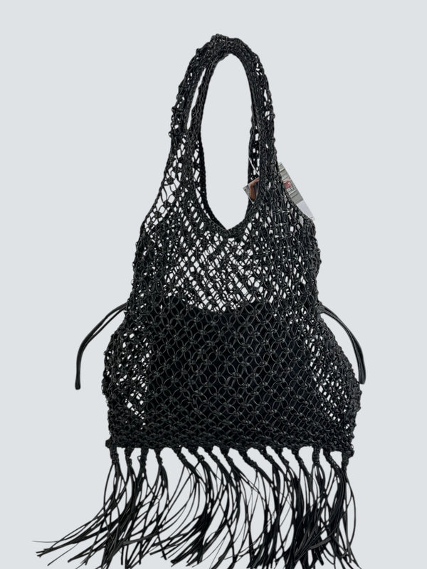 COS Black Mesh Handbag