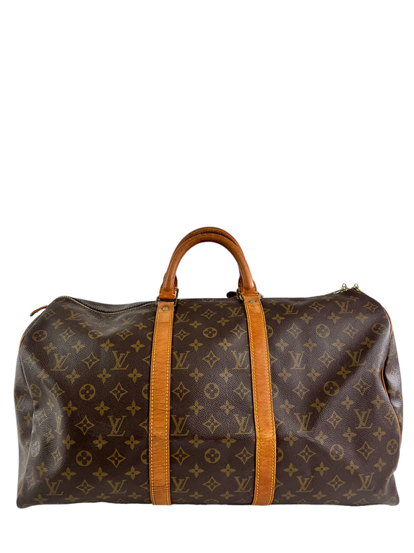 Vintage Louis Vuitton Monogram Keepall 50 Luggage (from 1989)